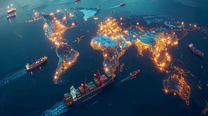 FCL movements — full container load shipping at a global port