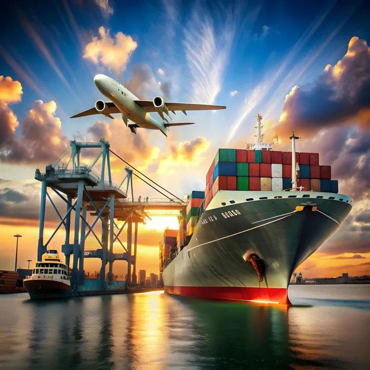 Inter Console Shipping road freight — long-haul cargo truck for global logistics delivery